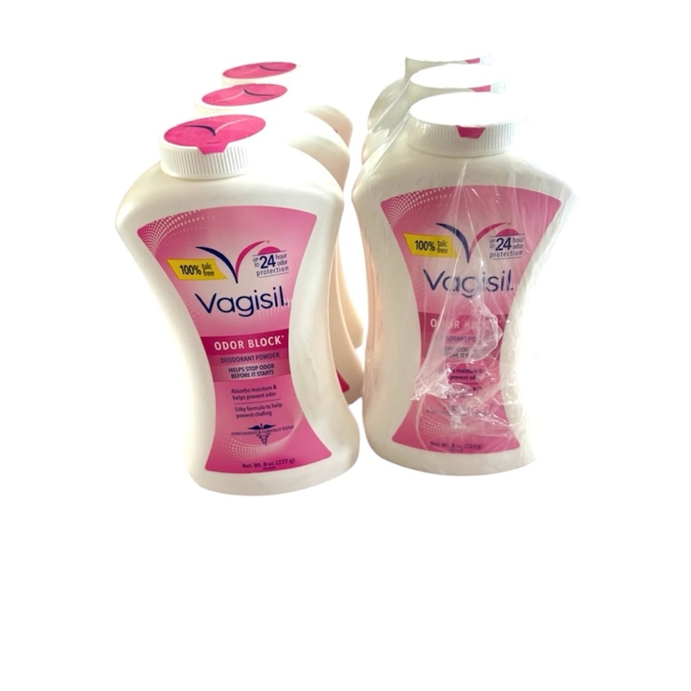 NWT Vagisil Odor Block Deodorant Powders 6 Pack